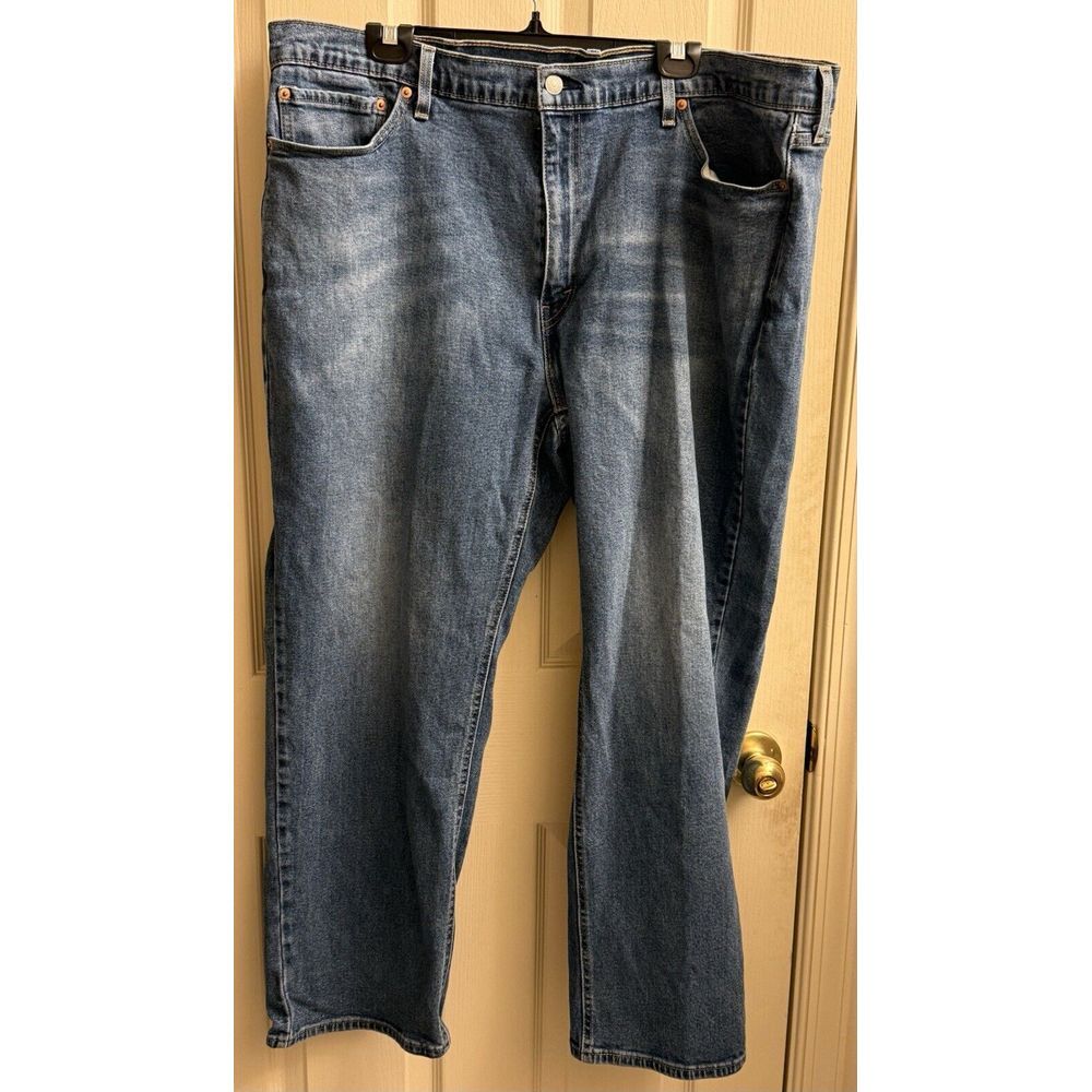 Mens Levis 541 Blue Jeans 42x30 Red Tag With 145 Year Mark On Inside Pocket